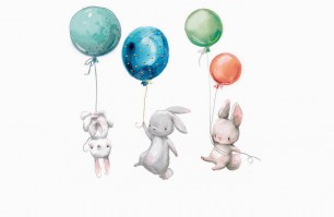 RABBIT | Carta da parati per camereta bimbi